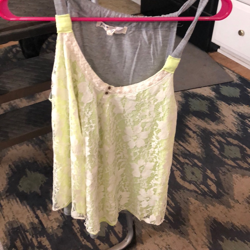 Green tank top